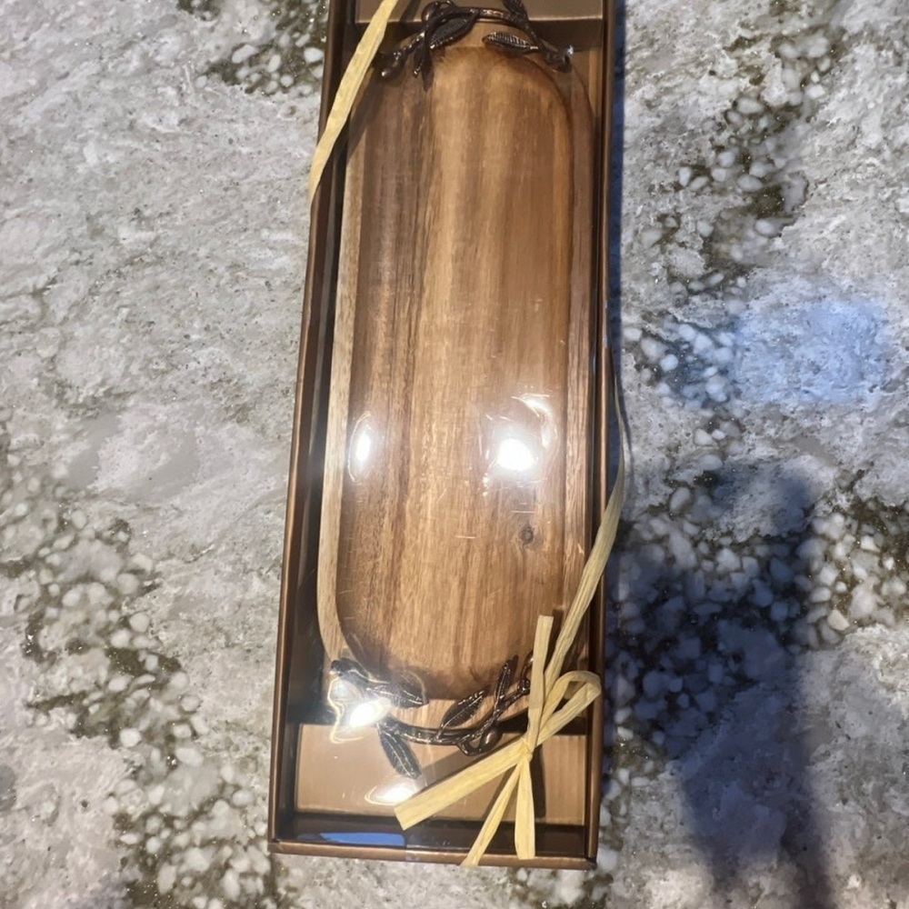 Elegant Wooden Bath Tray